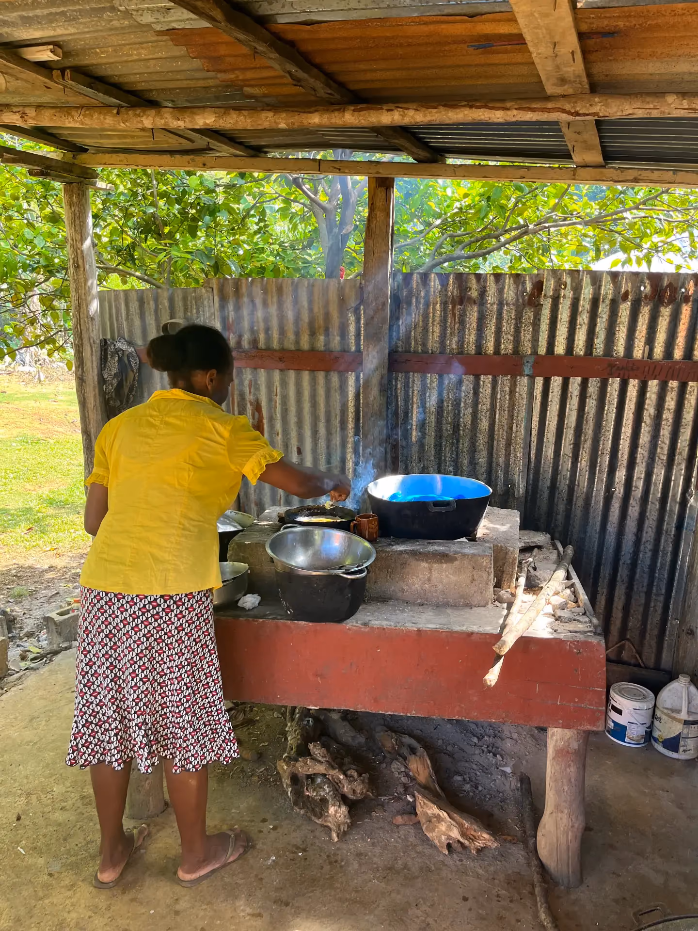 Try the food cooked over a wood fire and experience the tranquility of country life